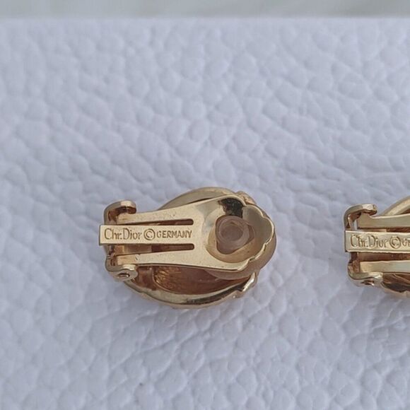 Christian Dior vintage earrings made in Germany EUC - Picture 4 of 10